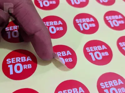 cetak print stiker packing sayuran cipanas puncak cianjur